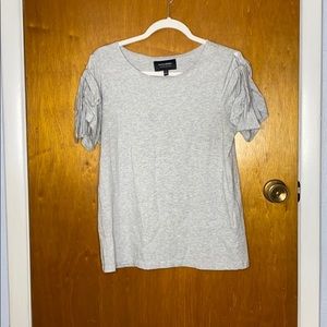 Banana Republic Women’s Grey Tee with Knot Details